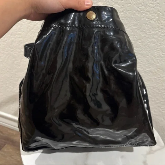 Jimmy Choo Black Soft Patent Leather Tote Bag - Picture 7 of 14